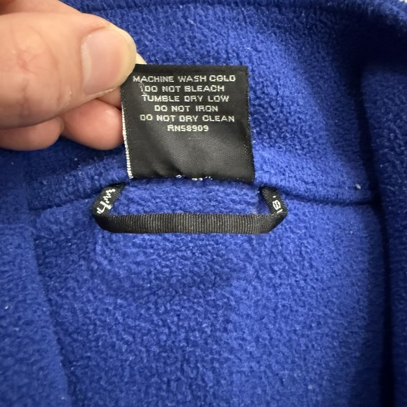 Solaris Fleece Jacket Mens Small Blue Full Zip Mock Neck Pockets Outdoors Casual - Picture 7 of 10